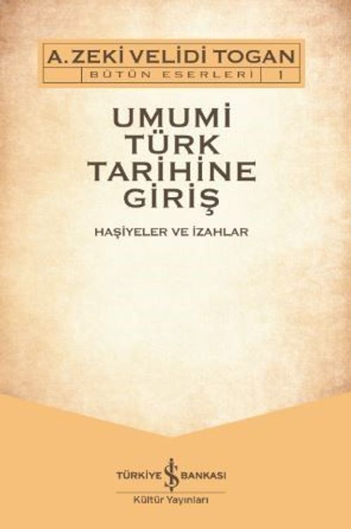 Umumi Türk Tarihine Giriş kitap kapağı